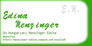 edina menzinger business card